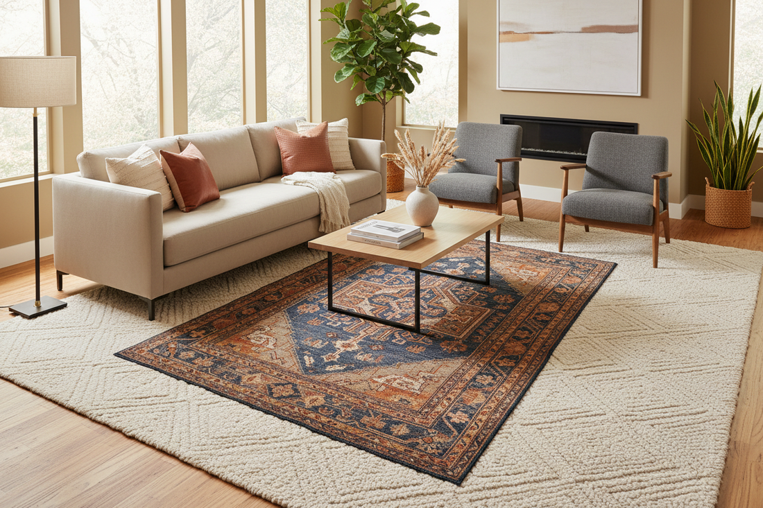 How to Layer Rugs Like an Interior Designer
