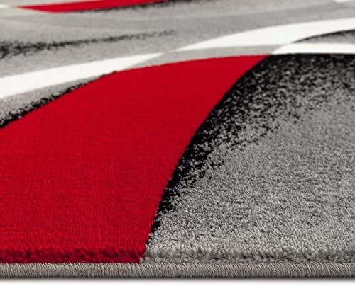 Persian Area Rugs 2305 Gray 4 ft x 5 ft Modern Abstract Area Rug