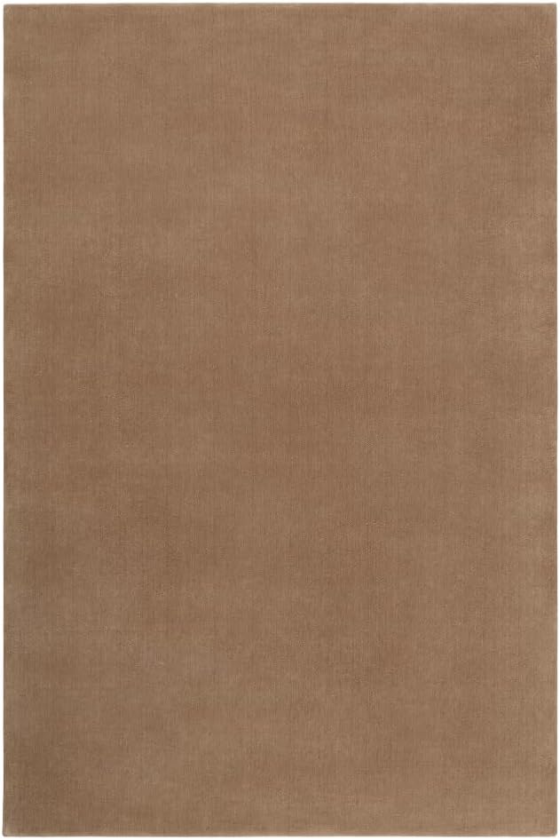 Hand-Tufted Wool Round Area Rug – Soft Premium Wool Carpet for Living Room, Bedroom & Home Décor – 9X9 ft| Chestnut – Durable, Non-Slip Backing, Handcrafted Rug