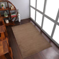 Rugsotic Carpets Hand Knotted Gabbeh Wool 6'x9' Area Rug Solid Camel L00111