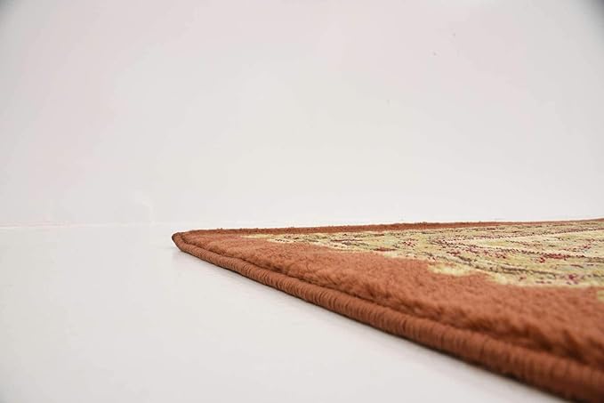 Unique Loom Voyage Collection Traditional Oriental Classic Intricate Design Area Rug (8' 0 x 10' 0 Rectangular, Terracotta/Ivory)