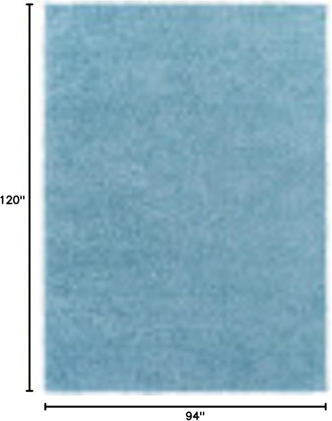 Artistic Weavers Solid Plush Blissful Shag Area Rug, 7'10" x 10', Pale Blue
