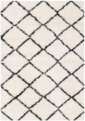 Soft Grey and White Lattice Carpet for Bedroom, 5x7 Washable Modern Rug for Living Room or a Versatile Accent to Refresh Any Room Décor