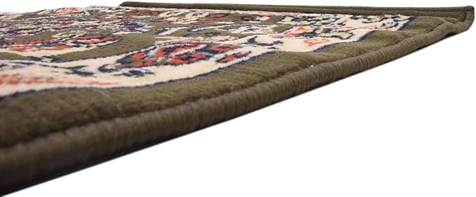 Unique Loom Sialk Hill Collection Area Rug - Washington (2' 2" x 8' 2" Runner Green/Hunter Green)