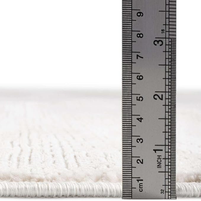 Unique Loom Finsbury Collection Area Rug - Kate (5' 3" x 8' Rectangle, Ivory/ Beige)