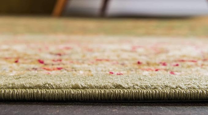 Unique Loom Voyage Collection Traditional Oriental Classic Intricate Design Area Rug (10' 0 x 10' 0 Square, Green/Ivory)