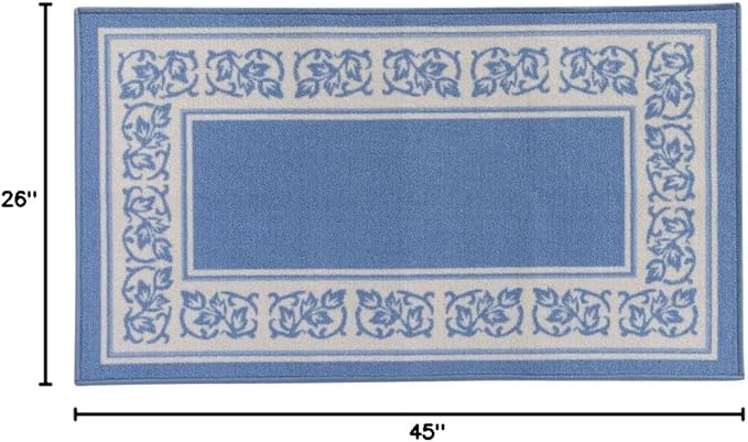 Floral Border Rug