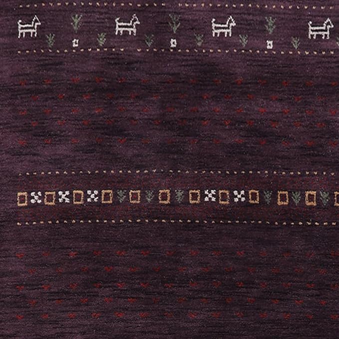 Hand Knotted Loom Wool ECO-Friendly Area Rugs - 2'6''x10', Runner, Brown Color, Solid Plain Design, High Pile Handmade Anti Skid Area Rugs for Living Room, Bed Room (L00111)