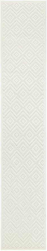 Nourison Home Versatile Ivory White 2'2" x 7'6" Area Rug - Easy Clean, Non Shedding, Bed Room, Living Room, Dining Room, Kitchen (8' Runner)