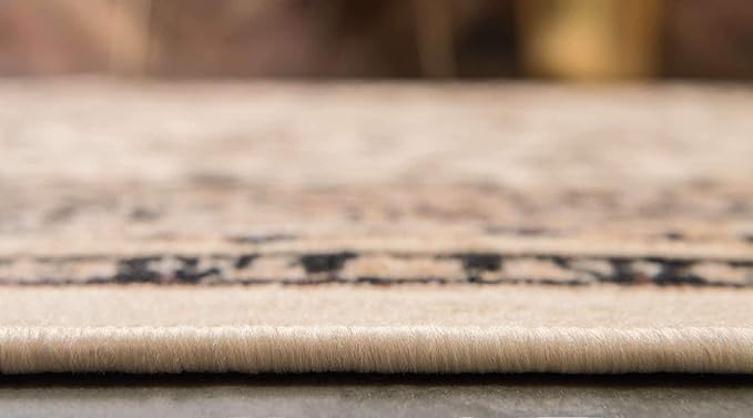 Unique Loom Sialk Hill Collection Area Rug - Washington (2' 2" x 3' 1" Rectangle Ivory/Black)