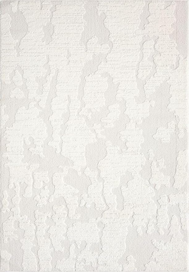 Abani Nomad Cream Area Rug 2' x 3' for Living Room, Bedroom - Abstract Pattern - Durable & Easy to Clean