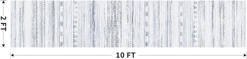 2x10 Runner Rug Machine Washable Non Slip Area Rug Distressed Neutral Moroccan Boho Rug Ultra Soft Floor Runners for Hallways for Entryway Laundry Room Kitchen, Blue