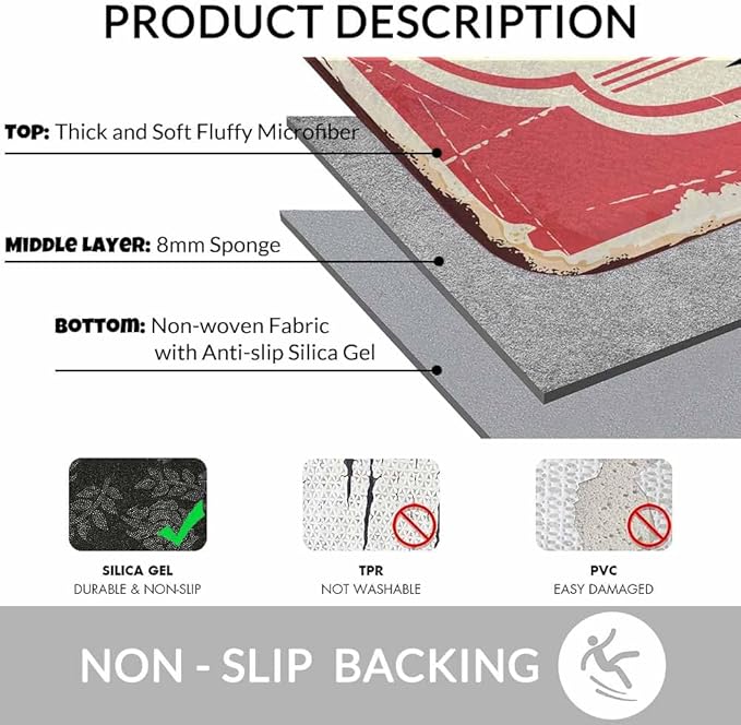 Candy Store Sign Bath Rugs for Bathroom Durable Flannel Bath Rug Clearance Mats for Forlaundry Room and Kitchen Decor Carpt Washable 15.7 x 23.6 Inch