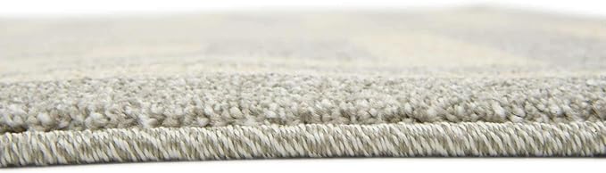 Unique Loom Athens Collection Classic Geometric Modern Border Design Area Rug (5' 0 x 8' 0 Rectangular, Gray/ Beige)