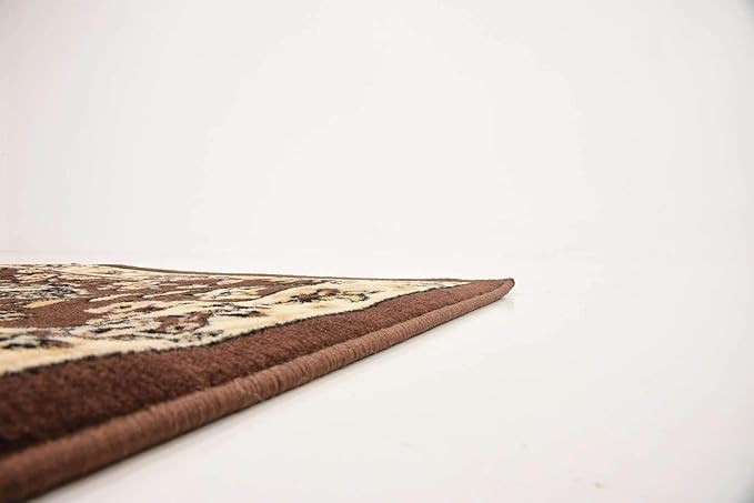 Unique Loom Sialk Hill Collection Area Rug - Washington (2' 2" x 8' 2" Runner Brown/Black)