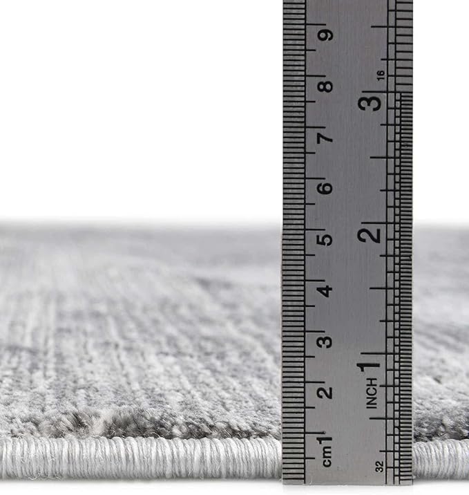 Unique Loom Finsbury Collection Area Rug - Kate (7' 1" x 10' Rectangle, Gray/ Ivory)