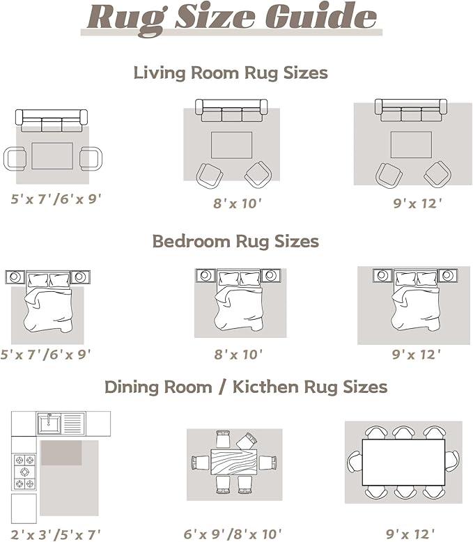Area Rug 5x7 Washable Rug, Vintage Boho Medallion Rugs Non-Slip Soft Low Pile Large Distressed Rug Indoor Retro Carpet for Living Room Bedroom Dining Room Home Office (Taupe, 5'x7')