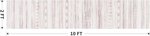 2x10 Runner Rug Machine Washable Non Slip Area Rug Distressed Neutral Moroccan Boho Rug Ultra Soft Floor Runners for Hallways for Entryway Laundry Room Kitchen, Pink