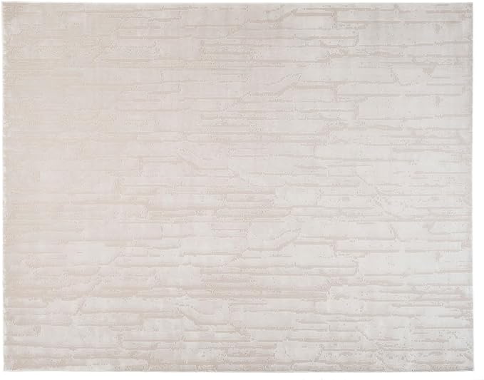 Revival Rugs Ebb 7'10"x10' Washable Area Rug for Living Room Bedroom - 100% Recycled Oeko-TEX Certified, Medium Pile, Taupe