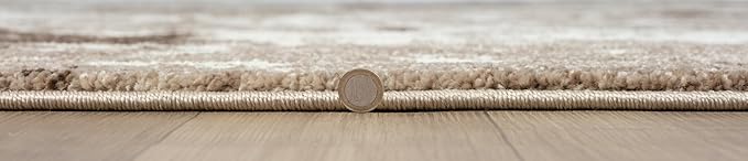 Keen Home Design Area Rugs - 2x8 Non-Shedding, Abstract Rugs for Kitchen, Living Room, Bedroom, Dining Room, Entryway - Size: 2'8" x 7'7", Multi