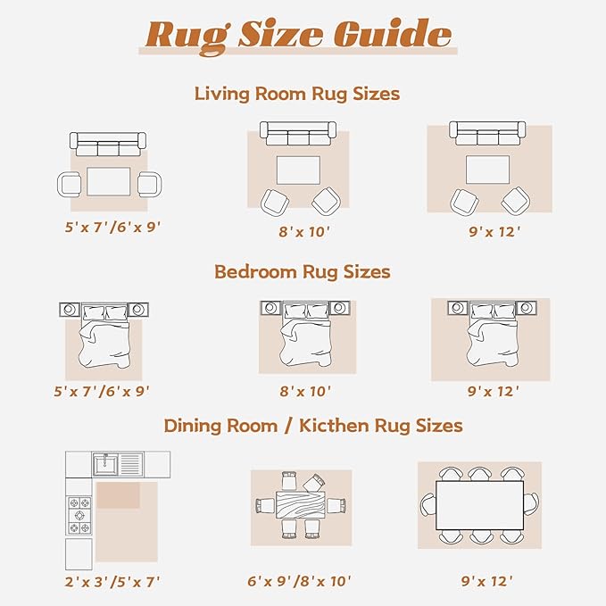 Area Rug 8x10 Washable Rug, Vintage Boho Medallion Rugs Non-Slip Soft Low Pile Large Distressed Rug Indoor Retro Carpet for Living Room Bedroom Dining Room Home Office (Tribal Medallion/Multi, 8'x10')