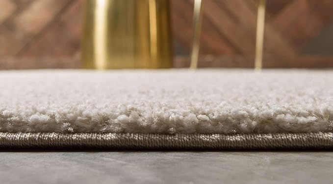 Unique Loom Solo Collection Area Rug - Calabasas (2' 2" x 13' Runner, Ivory)