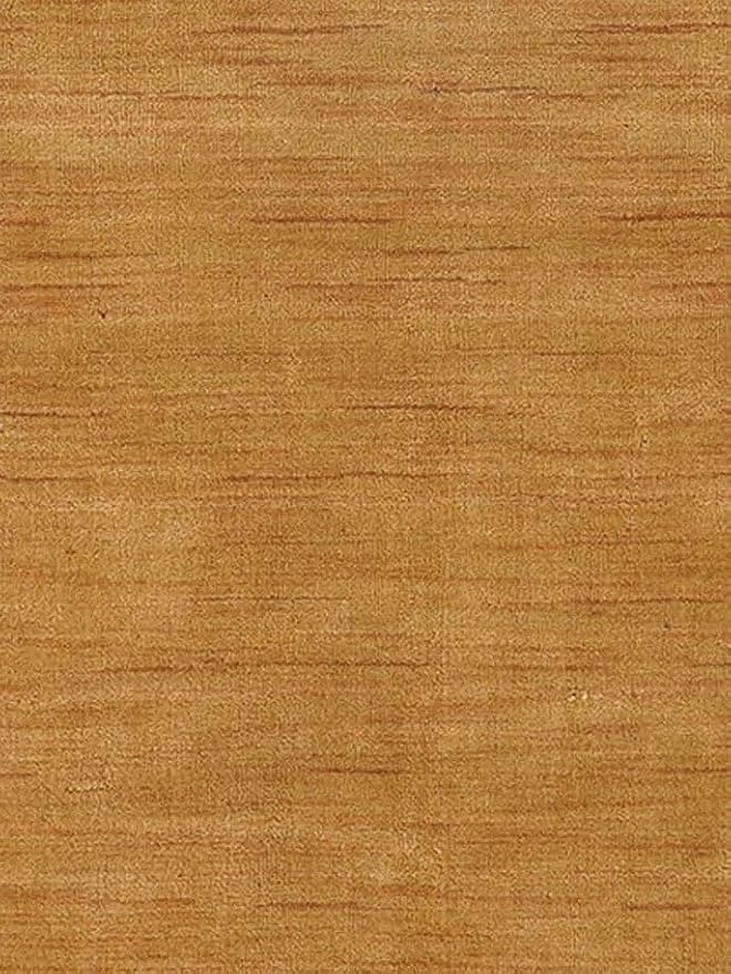 Hand Knotted Loom Wool ECO-Friendly Area Rugs - 2'6''x10', Runner, Gold Color, Solid Plain Design, High Pile Handmade Anti Skid Area Rugs for Living Room, Bed Room (L00111)