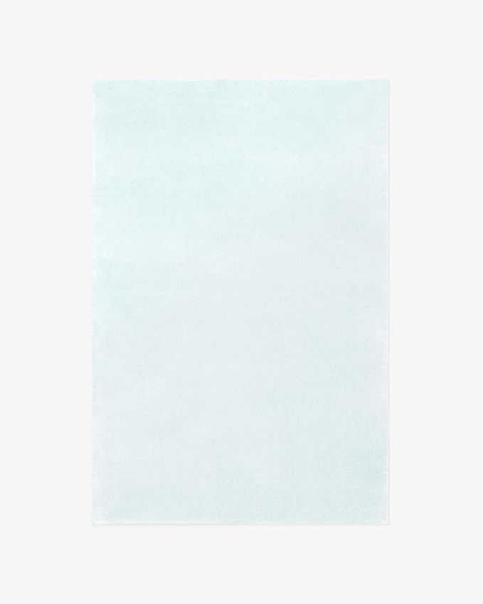 Hand-Tufted Wool Round Area Rug – Soft Premium Wool Carpet for Living Room, Bedroom & Home Décor – 8X8 ft| Powder Blue – Durable, Non-Slip Backing, Handcrafted Rug