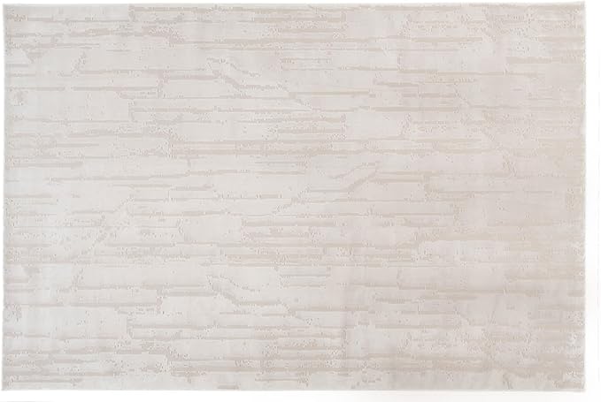 Revival Rugs Ebb 5'3"x8' Washable Area Rug for Living Room Bedroom - 100% Recycled Oeko-TEX Certified, Medium Pile, Taupe