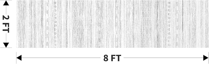 2x8 Runner Rug Machine Washable Non Slip Area Rug Distressed Neutral Moroccan Boho Rug Ultra Soft Floor Runners for Hallways for Entryway Laundry Room Kitchen, Grey