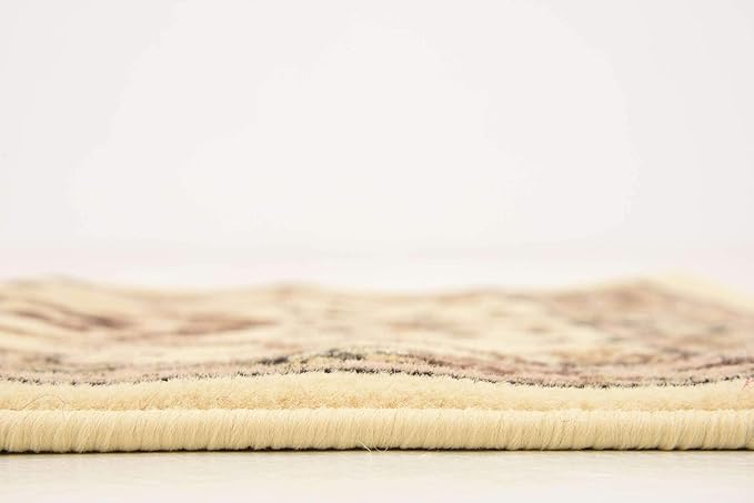 Unique Loom Sialk Hill Collection Area Rug - Washington (2' 2" x 8' 2" Runner Ivory/Black)