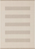 Beige Carpet for Bedroom with Striped Design, 5x7 Washable Boho Rug for Living Room or Versatile Accent to Refresh Any Room Décor
