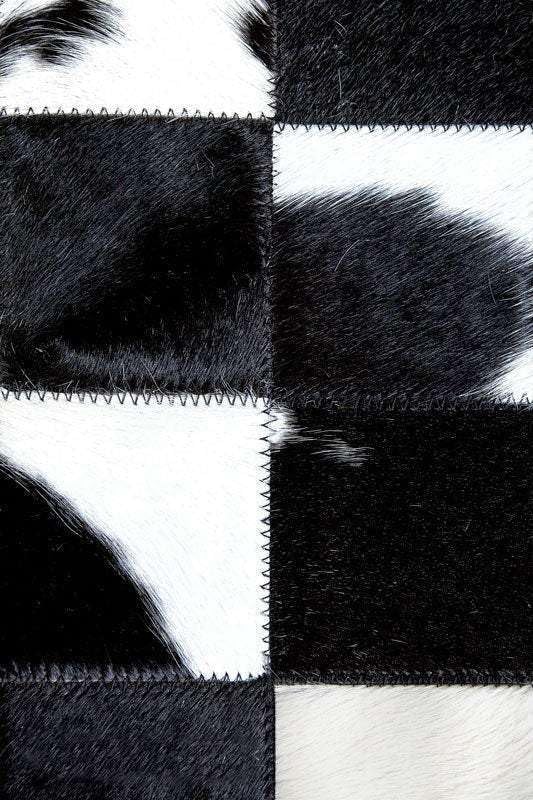 Sn Alef Home Black & White Round Rug | Checkered Floral Designer Carpet for Living Room | Handcrafted Circular Floor Mat for Home Decor & Meditation Space(7x7)