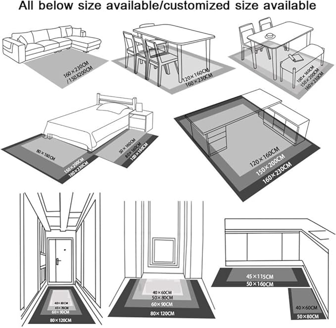 Vintage Boho Area Rugs Multicolor Ethnic Style Geometric Splicing Carpets Bedroom Living Room Kitchen Floor Mats Indoor Outdoor Non-Shedding Runner Rug Home Décor Carpet 4.5' X 6.5'