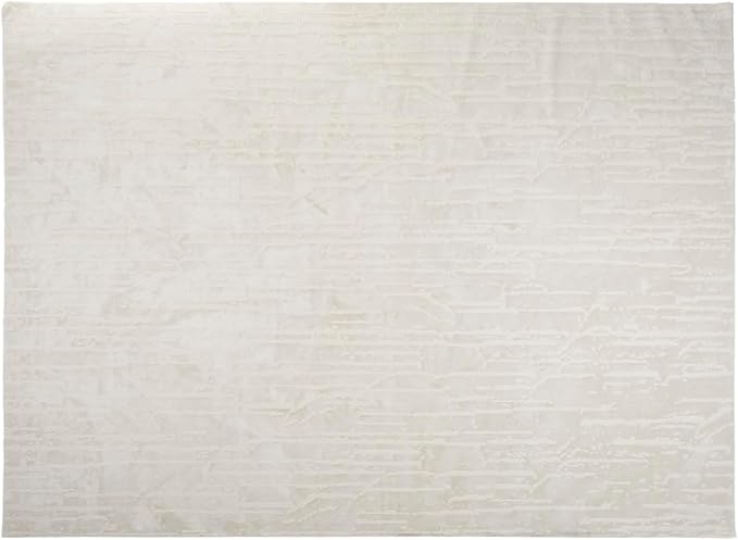 Revival Rugs Ebb 10'6" x 14'3" Washable Area Rug for Living Room Bedroom - 100% Recycled Oeko-TEX Certified, Medium Pile, Beige, Cream