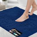 GORILLA GRIP Bath Rug Mat 30x20, Thick Soft Absorbent Chenille, Quick Dry Microfiber Mats, Rubber Backing Washable Shower Floor Rugs, US Designed Bathroom Bathmat Home Decor Accessories, Royal Blue