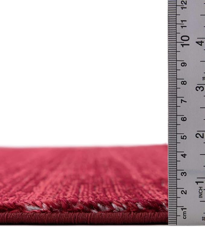 Unique Loom Finsbury Collection Area Rug - Kate (6' 1" x 9' Rectangle, Red)
