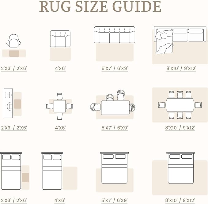 4x6 Geometric Rug: Washable Boho Moroccan Throw Rug Neutral Modern Farmhouse Indoor Soft Non Slip Ultra Thin Printed Pattern Rugs for Kitchen Bedroom (Beige, 4'x6')
