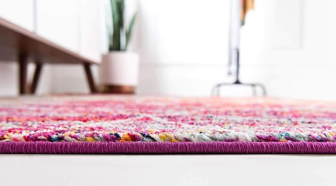Unique Loom Trellis Frieze Collection Area Rug - Geometric (8' x 11', Multi/ Ivory)