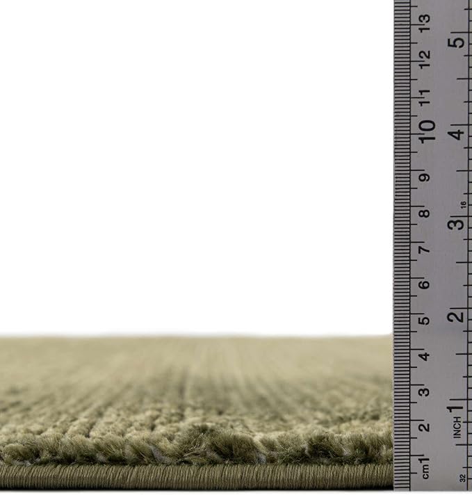 Unique Loom Finsbury Collection Area Rug - Kate (2' x 8' Runner, Green)