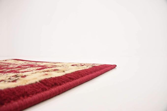 Unique Loom Sialk Hill Collection Area Rug - Washington (2' 2" x 8' 2" Runner Burgundy/Cream)