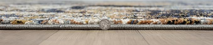 Keen Home Design Area Rugs - 10x14 Non-Shedding, Abstract Rugs for Kitchen, Living Room, Bedroom, Dining Room, Entryway - Size: 9'10" x 14', Multi