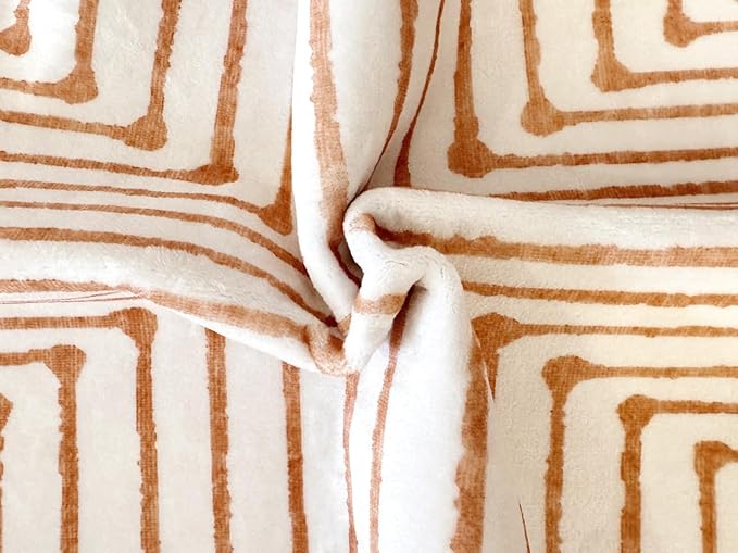 GLN Rugs Contemporary Collection - Machine Washable Area Rug, Contemporary Washable, Non Slip, Low Pile Chenille Rug, Living Room, Bedroom, Kitchen Rug (2' x 3' Orange Beige)