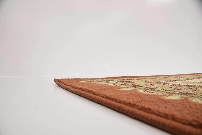 Unique Loom Voyage Collection Traditional Oriental Classic Intricate Design Area Rug (10' 0 x 13' 0 Rectangular, Terracotta/Ivory)