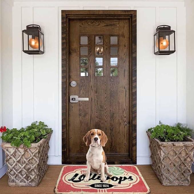 Candy Store Sign Bathroom Mat Rugs Microfiber Faux Cashmere Thick Plush Bath Mat Non-Slip Water Absorbent Bath Carpet for Bathtub Bathroom Floor Tub 20 x 30 Inch
