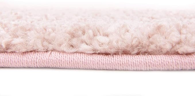 Unique Loom Solo Collection Area Rug - Calabasas (7' 10" Round, Pink)