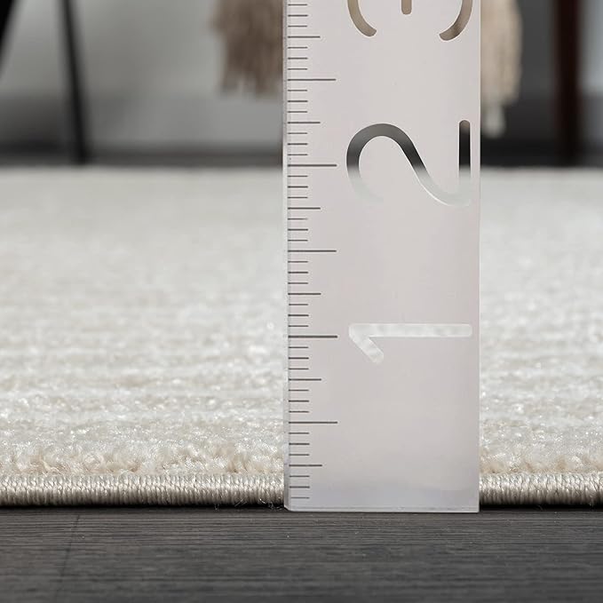 Abani Area Rug for Living Room -Nuevo 5' x 8' Beige Arch Pattern Area Rug, Soft and Durable Living Room Rug, Stain and Fade Resistant, Chic Modern Design, Pet & Kid Friendly