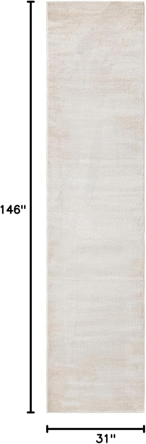 Unique Loom Finsbury Collection Area Rug - Kate (2' 7" x 12' 2" Runner, Ivory/ Beige)