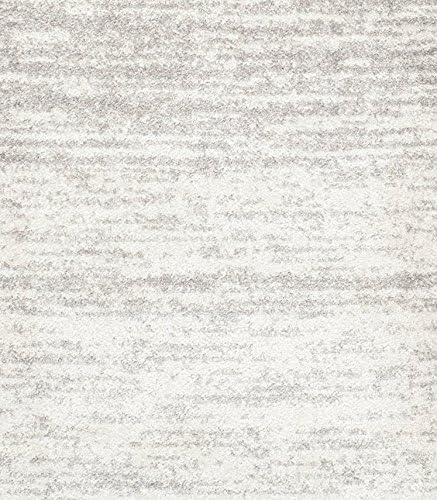 SAFAVIEH Adirondack Collection Runner Rug - 2'6" x 8', Ivory & Silver, Modern Ombre Design, Non Shedding & Easy to Clean, Ideal for Hallway, Foyer, Kitchen, Entryway, Bedroom (ADR113B)