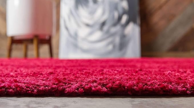 Unique Loom Solo Collection Area Rug - Calabasas (2' 2" x 6' 7" Runner, Red)